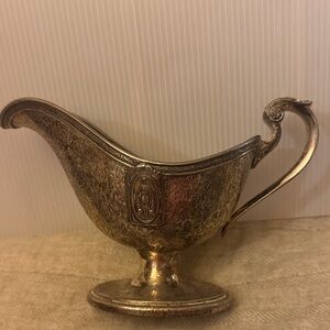 Vintage Silver Plated Gravy Boat
